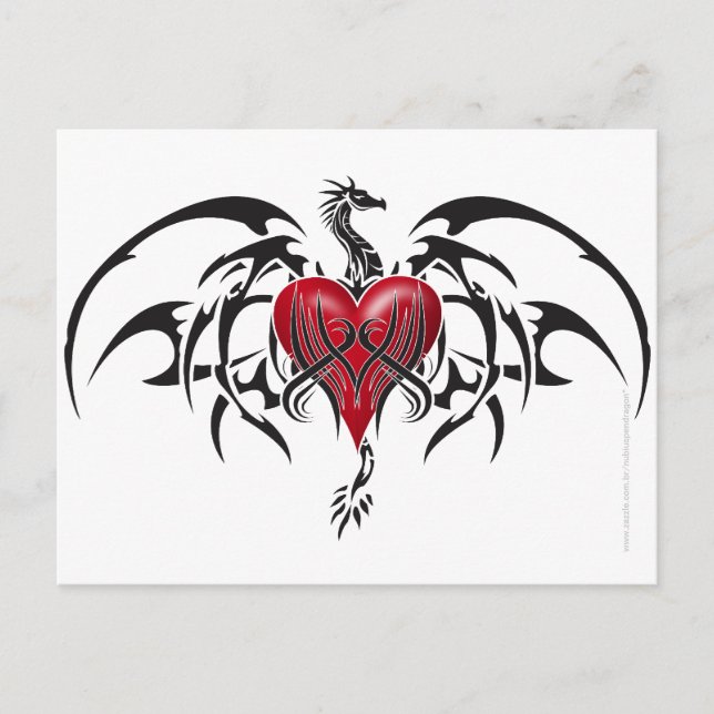 Dragão Tribal Postcard (Front)