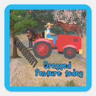 Dragged Pasture Sticker