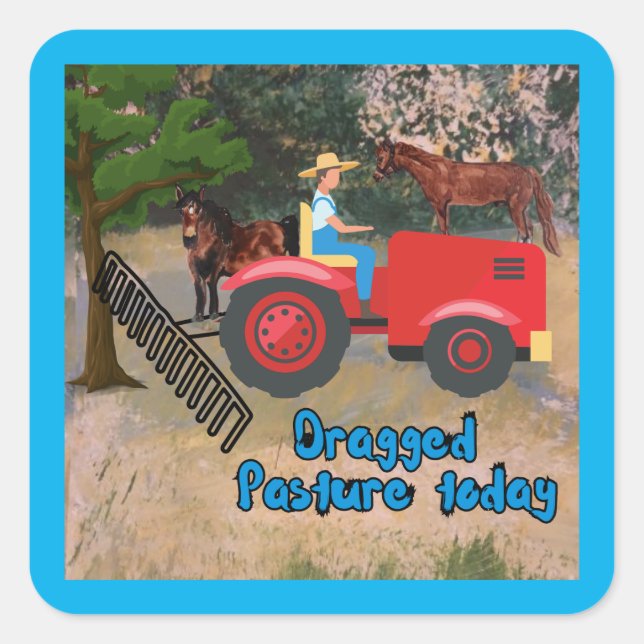 Dragged Pasture Sticker (Front)