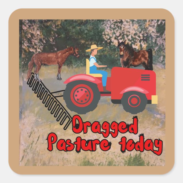 Dragged Pasture Sticker (Front)