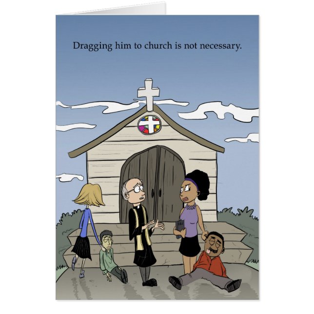 Dragging Him To Church (Front)