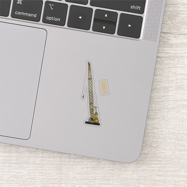 Dragline excavator cartoon illustration (Detail)