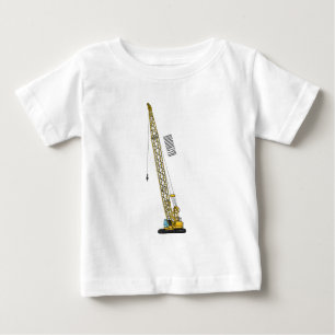 Dragline excavator cartoon illustration baby T-Shirt