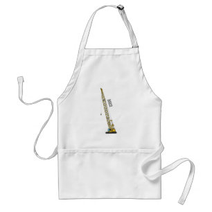 Dragline excavator cartoon illustration standard apron