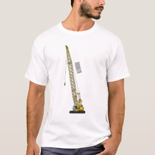 Dragline excavator cartoon illustration T-Shirt