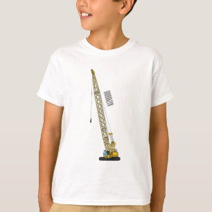 Dragline excavator cartoon illustration T-Shirt
