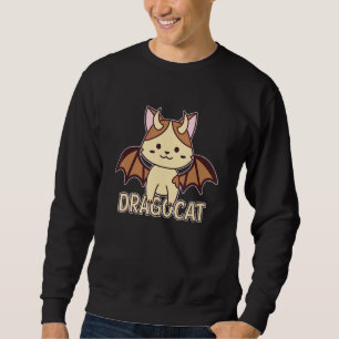 Dragocat Cat Dragon Dragon Slayer Dungeon Design Sweatshirt