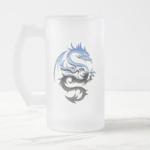 dragon-1721875 frosted glass beer mug
