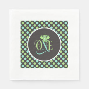 Dragon 1st Birthday Napkins - ONE