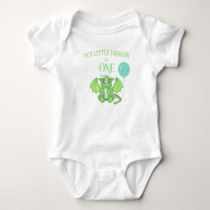 Dragon 1st Birthday Romper Baby Bodysuit