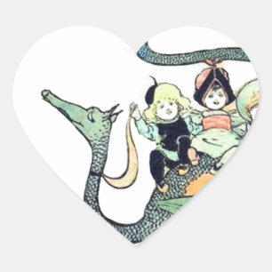 Dragon 3 Bold Babes Heart Sticker