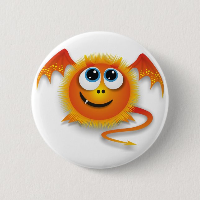 Dragon 6 Cm Round Badge (Front)