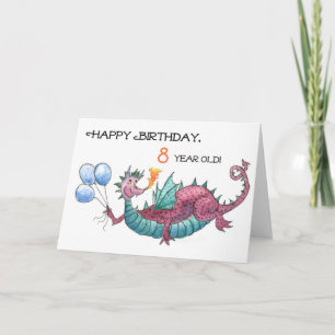 Dragon 8th Birthday Card