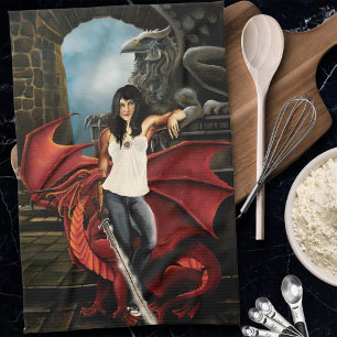 Dragon Adventure Begins Tea Towel