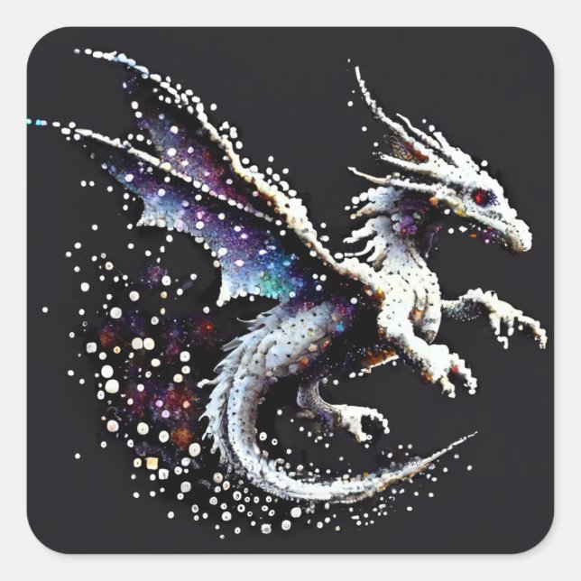 Dragon Air Elemental  Square Sticker (Front)