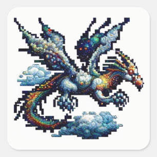 Dragon Air Elemental Square Sticker