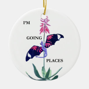 Dragon and Cactus Ceramic Tree Decoration