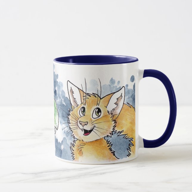 Dragon and Cat Mug (Right)