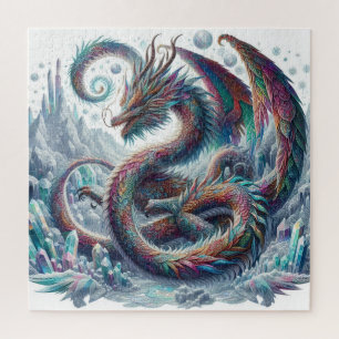 Dragon and Crystals Jigsaw Puzzle
