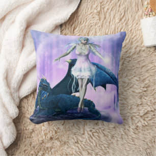 Dragon And Fairy Cushion