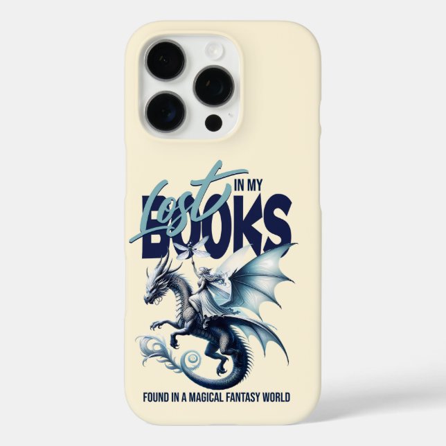 Dragon and Fairy & Fantasy book lover quote Case-Mate iPhone Case (Back)