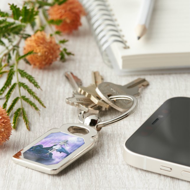 Dragon And Fairy Key Ring (Side)
