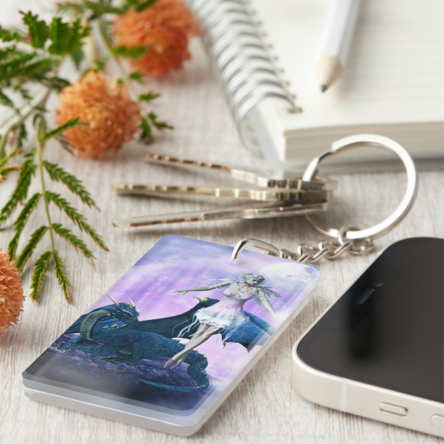 Dragon And Fairy Key Ring (Front Right)