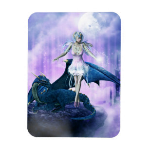Dragon And Fairy Magnet