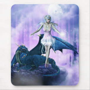 Dragon And Fairy Mouse Mat