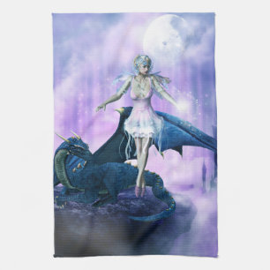 Dragon And Fairy Tea Towel