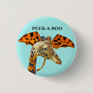 Dragon and Giraffe 3 Cm Round Badge