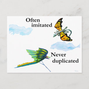 dragon and kite postcard