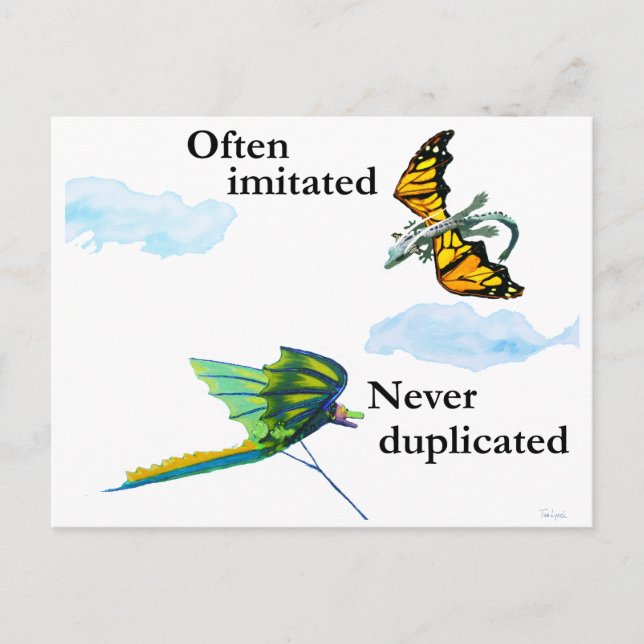 dragon and kite postcard (Front)