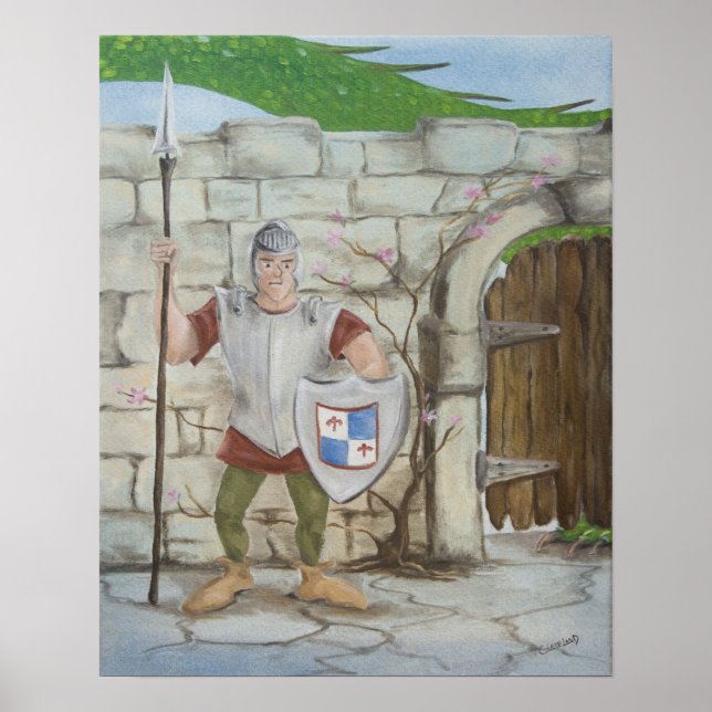 Dragon and Knight Poster (Front)