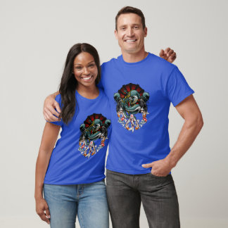 Dragon and Koi Fish Tattoo Design - Japanese Style T-Shirt