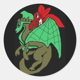Dragon and Lady stickers