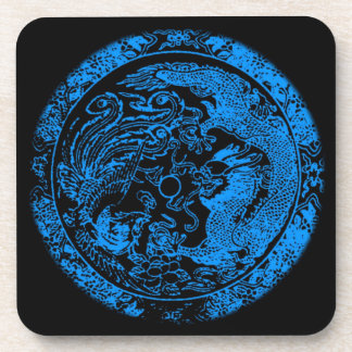 Dragon and Phoenix Cork Coaster