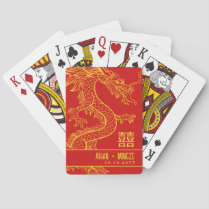 Dragon and Phoenix   Double Happiness Playing Cards