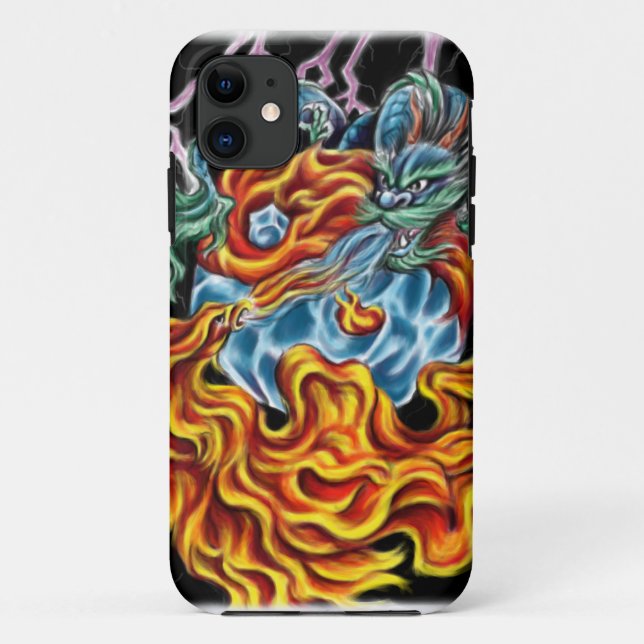 Dragon and Phoenix IPhone 5 Case (Back)
