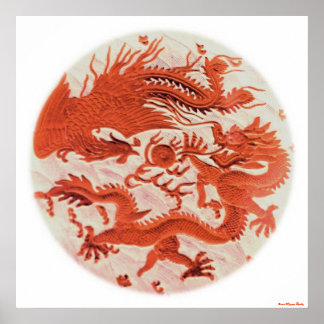 Dragon And Phoenix Print