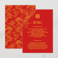 Dragon and Phoenix Wedding | Phoenix Guest Details