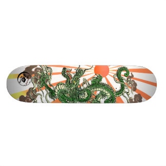 Dragon and Rising Sun Skateboard