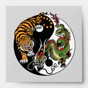 dragon and tiger yin yang envelopes