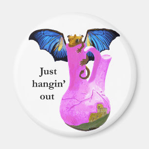 Dragon and Vase Magnet