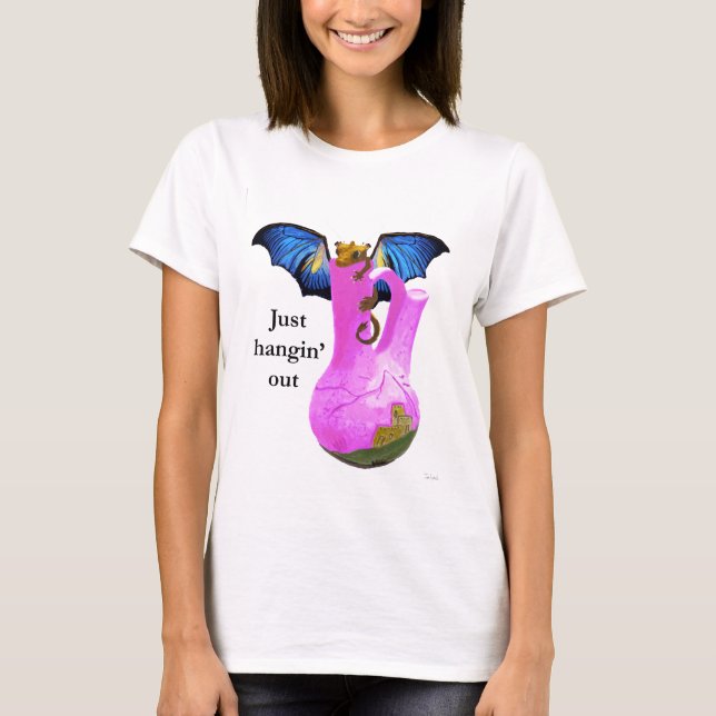 Dragon and Vase T-Shirt (Front)