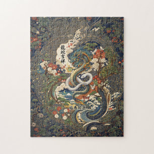 Dragon and White Snake - Auspicious- Jigsaw Puzzle