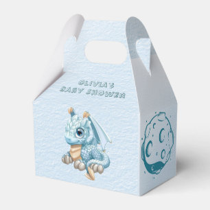 Dragon Aquamarine Astroid Boy Baby Shower Favour Box