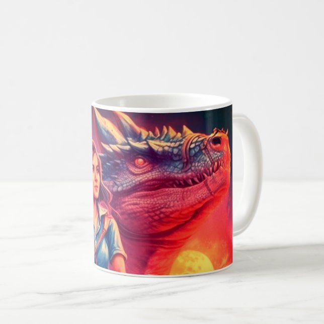 Dragon Art Coffee Mug (Front Right)