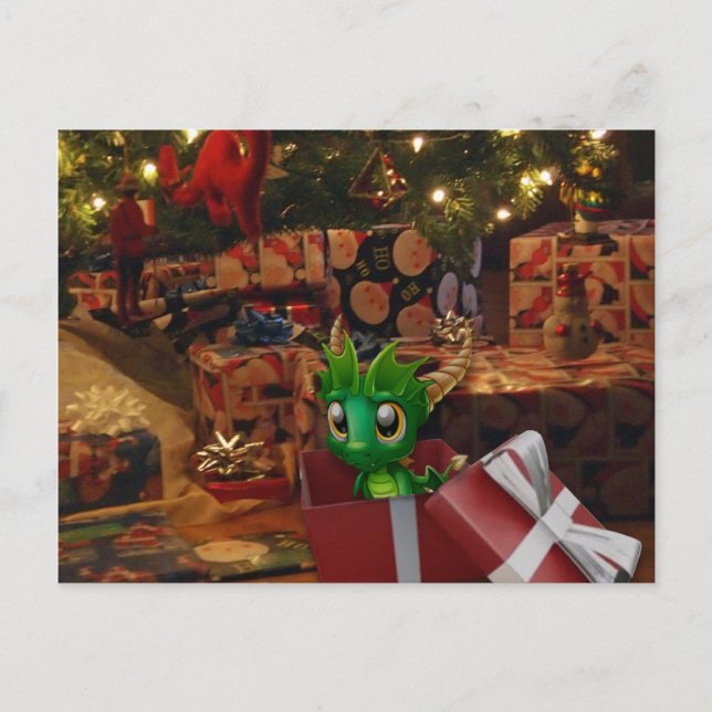 Dragon Baby Holiday Postcard (Front)