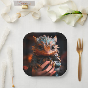 Dragon Baby Paper Plate
